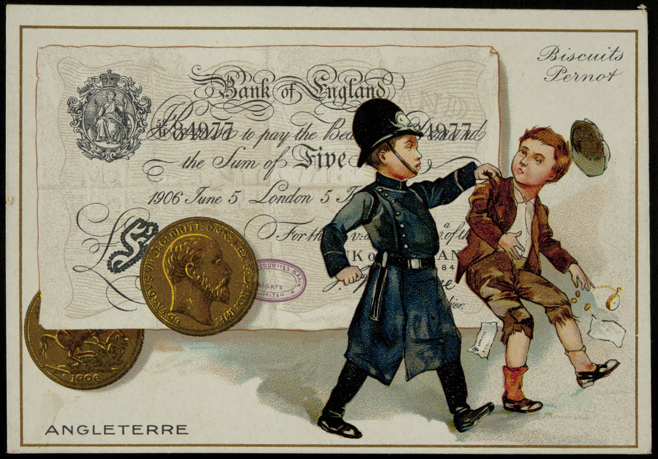 carte réclame chromo Paris 1905 1996.40.763.1 Photo