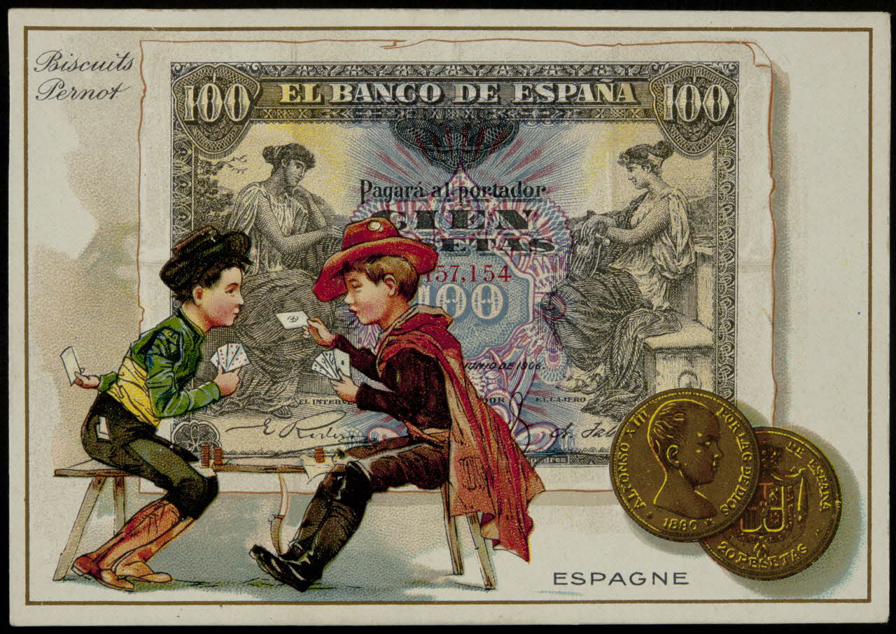 carte réclame chromo Paris 1905 1996.40.763.3 Photo