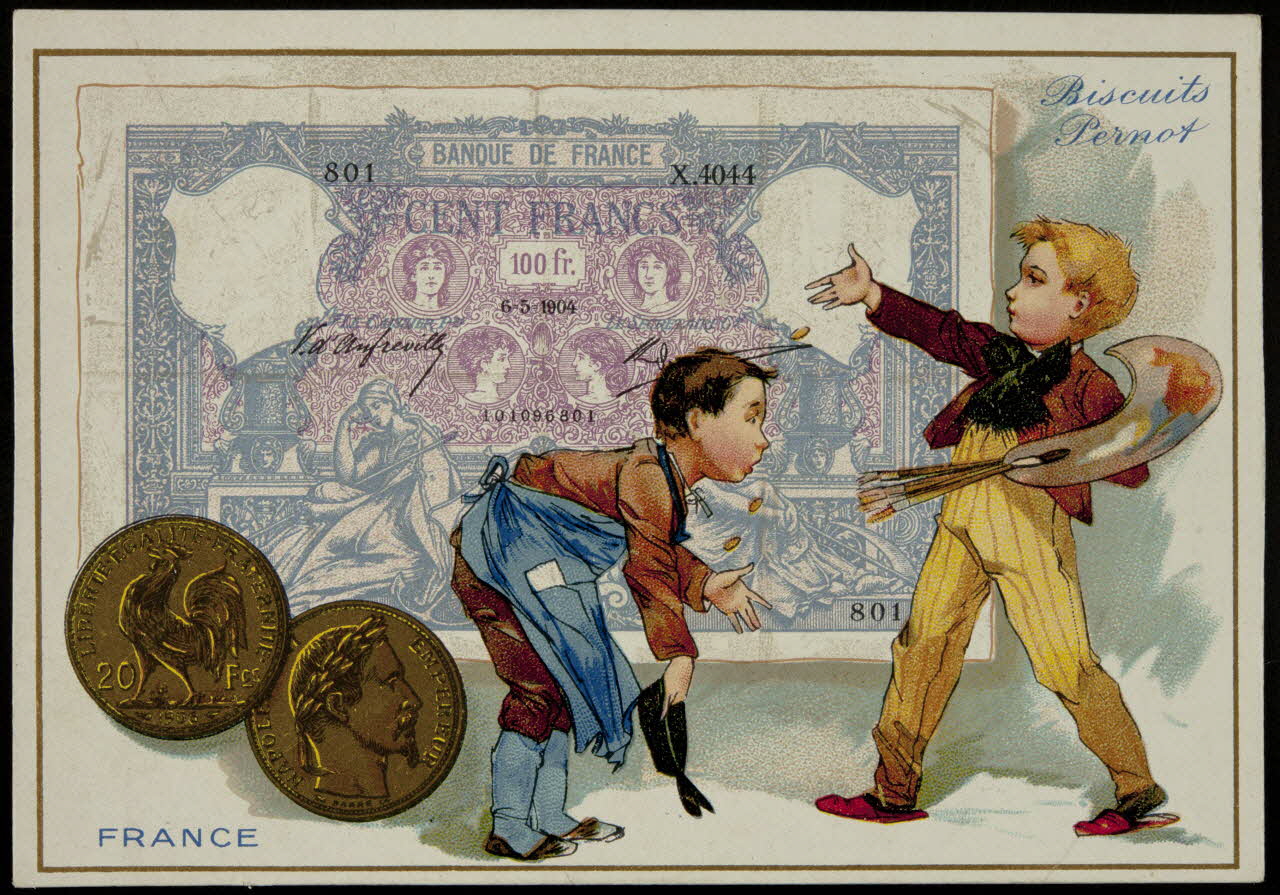 carte réclame chromo Paris 1905 1996.40.763.4 Photo