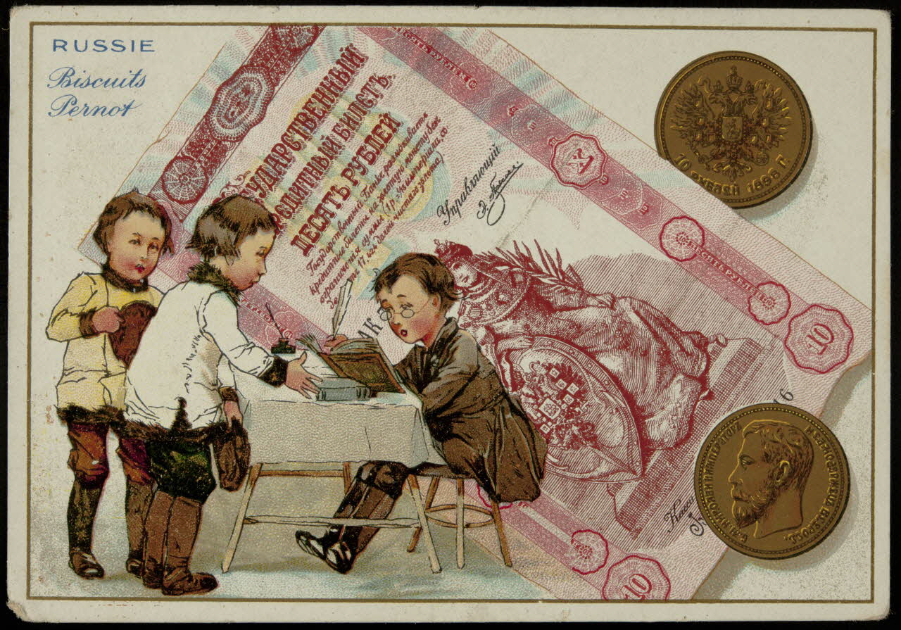 carte réclame chromo Paris 1870 1996.40.763.6 Photo