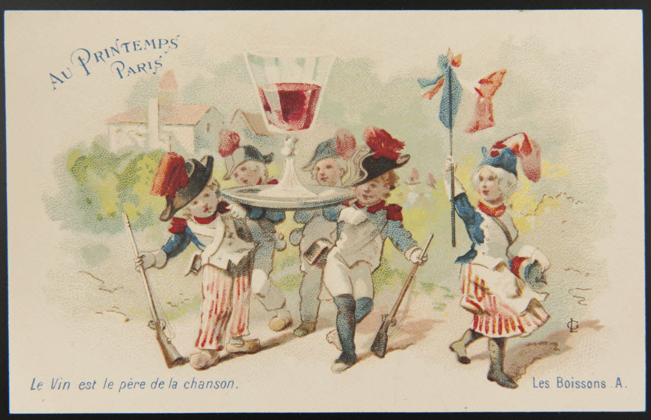 carte réclame chromo Paris 1914 1996.40.770.2 Photo