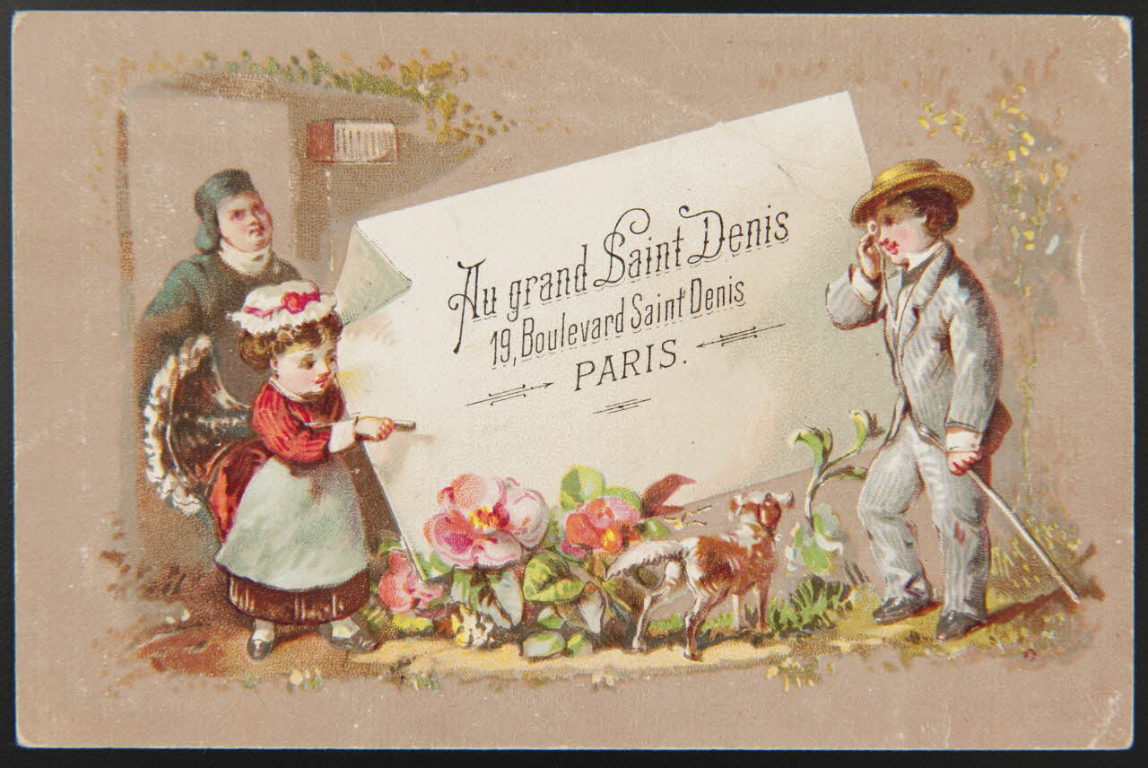 carte réclame chromo Paris 1875 1996.40.772.1 Photo