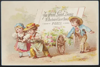 carte réclame chromo Paris 1875 1996.40.773.2 Photo