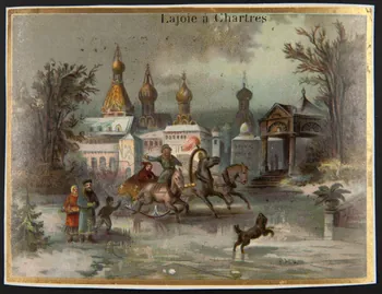 Alphonse Barbotte carte réclame chromo Paris 1870 1996.40.785.1  Photo