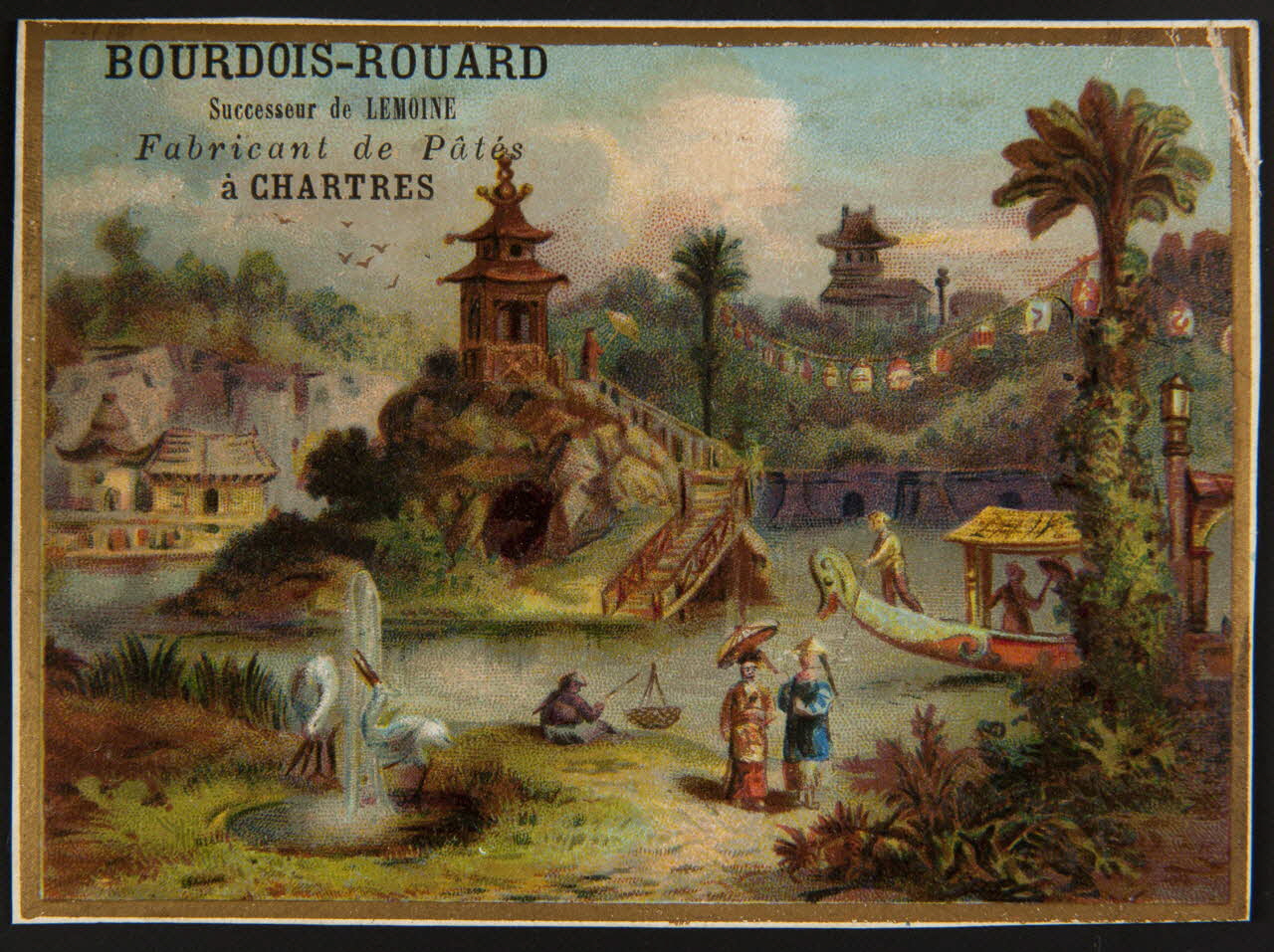 carte réclame chromo Paris 1870 1996.40.785.5 Photo