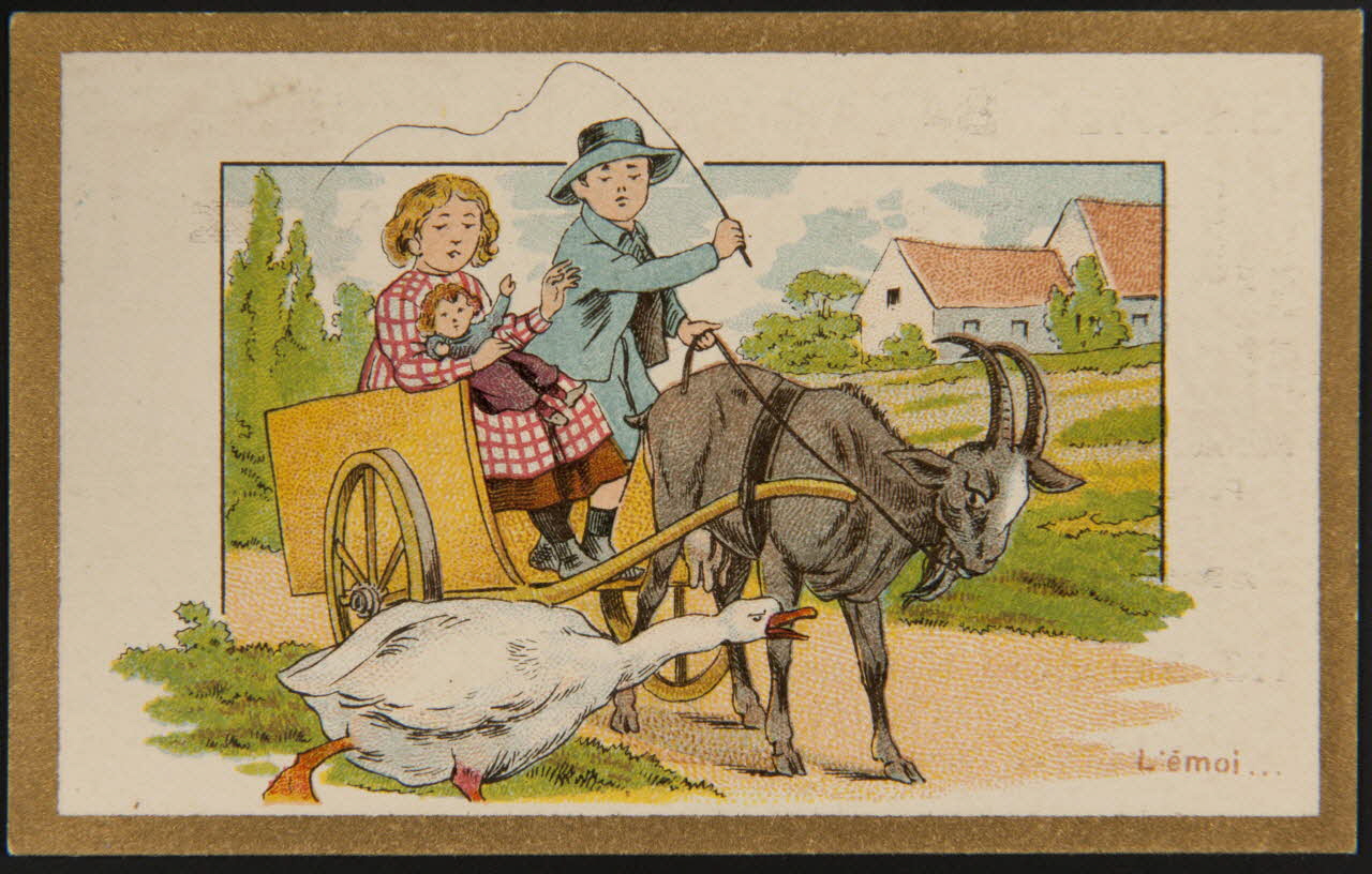 Pellerin carte réclame chromo Paris 1870 1996.40.786.8 Photo