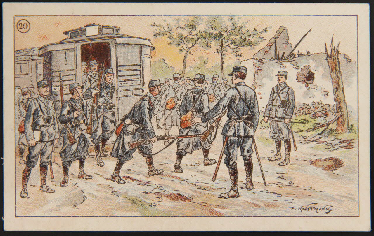 Fernand Nathan carte réclame chromo Paris 1918 1996.40.791.13 Photo