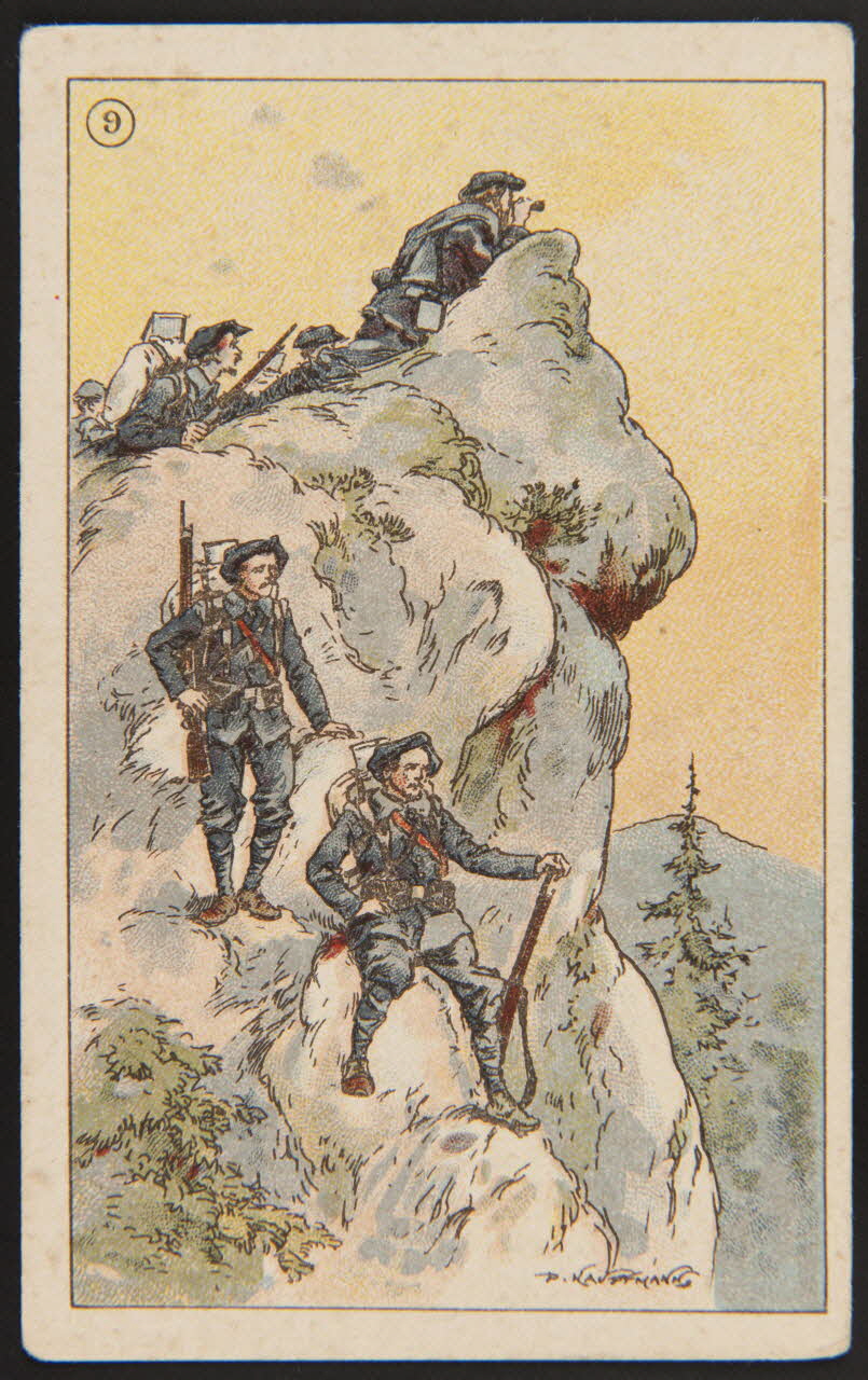 Fernand Nathan carte réclame chromo Paris 1918 1996.40.791.3 Photo