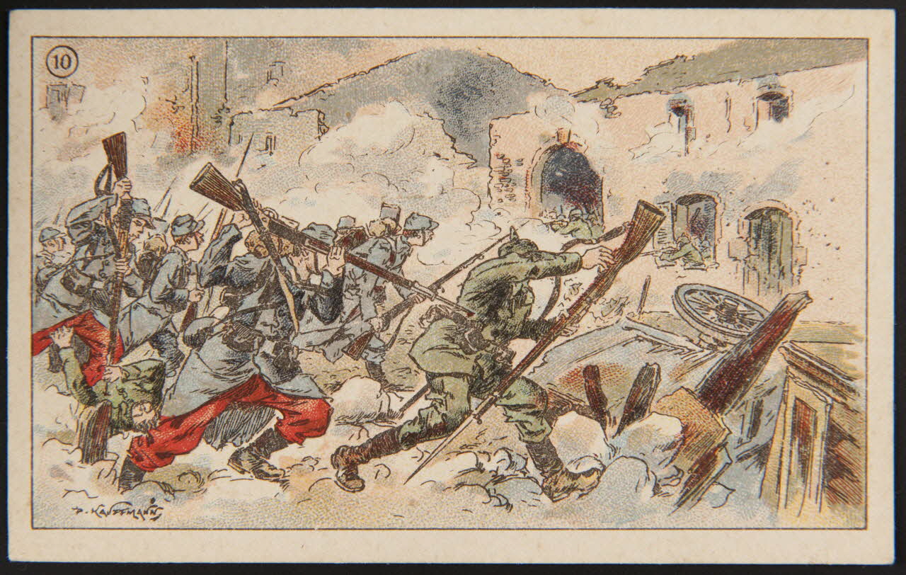 Fernand Nathan carte réclame chromo Paris 1918 1996.40.791.4 Photo