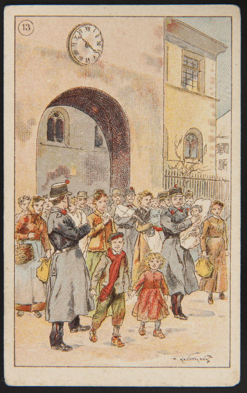 Fernand Nathan carte réclame chromo Paris 1918 1996.40.791.7 Photo