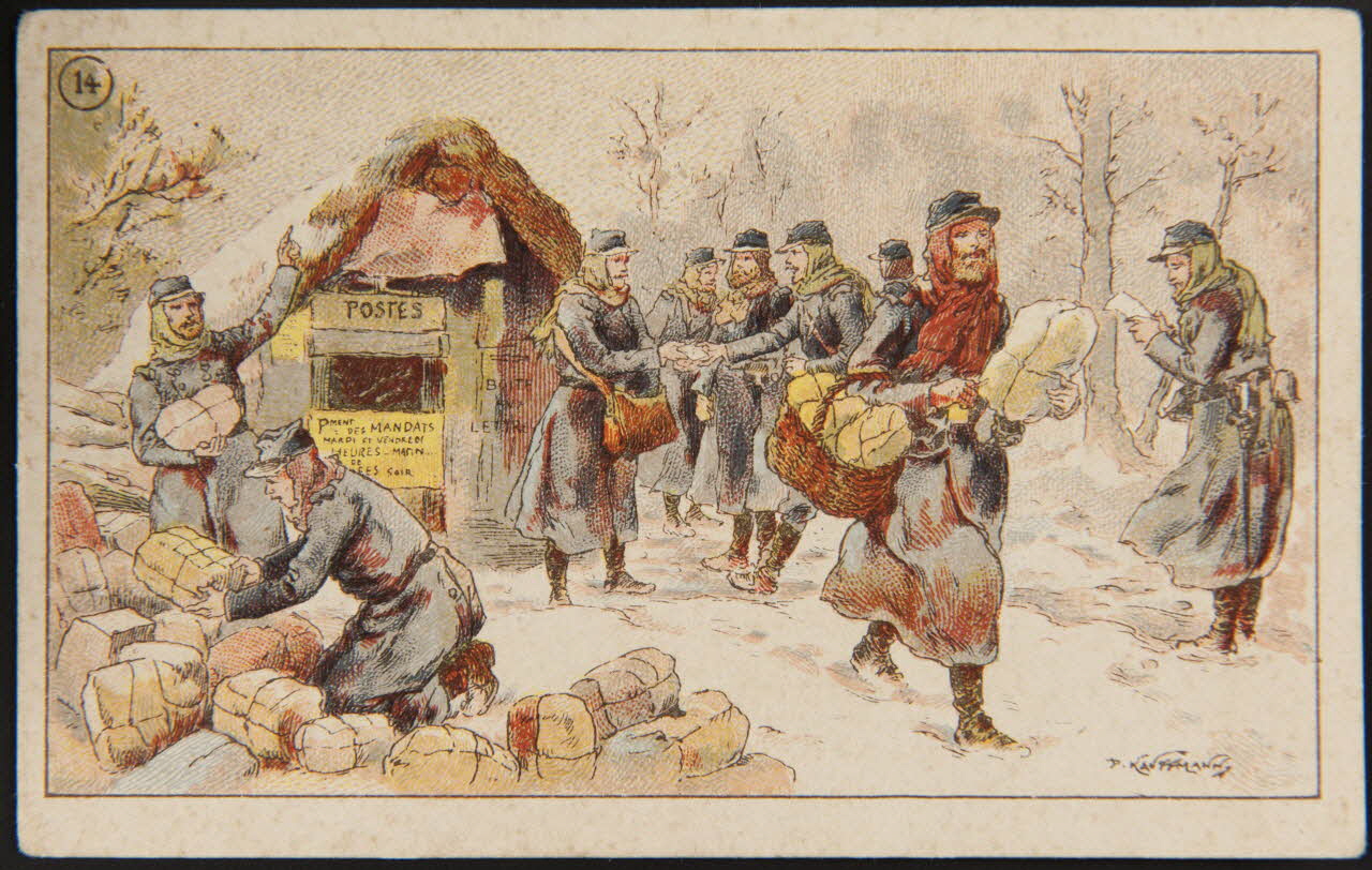 Fernand Nathan carte réclame chromo Paris 1918 1996.40.791.8 Photo