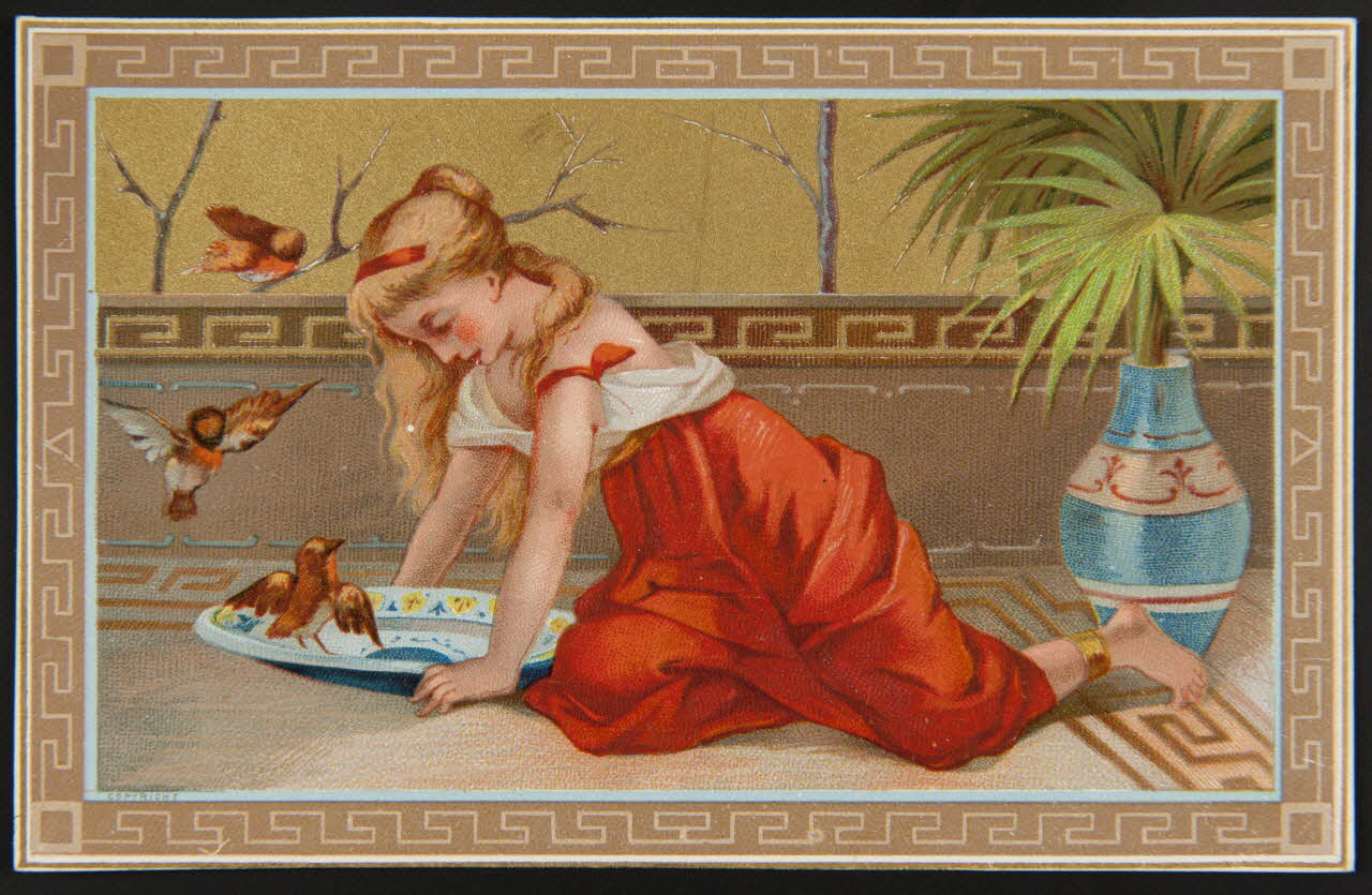 carte réclame chromo Paris 1875 1996.40.794.2 Photo