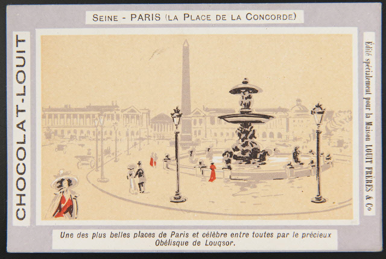 carte réclame chromo Paris 1900 1996.40.805.5 Photo