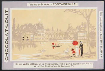 carte réclame chromo Paris 1900 1996.40.805.6  Photo