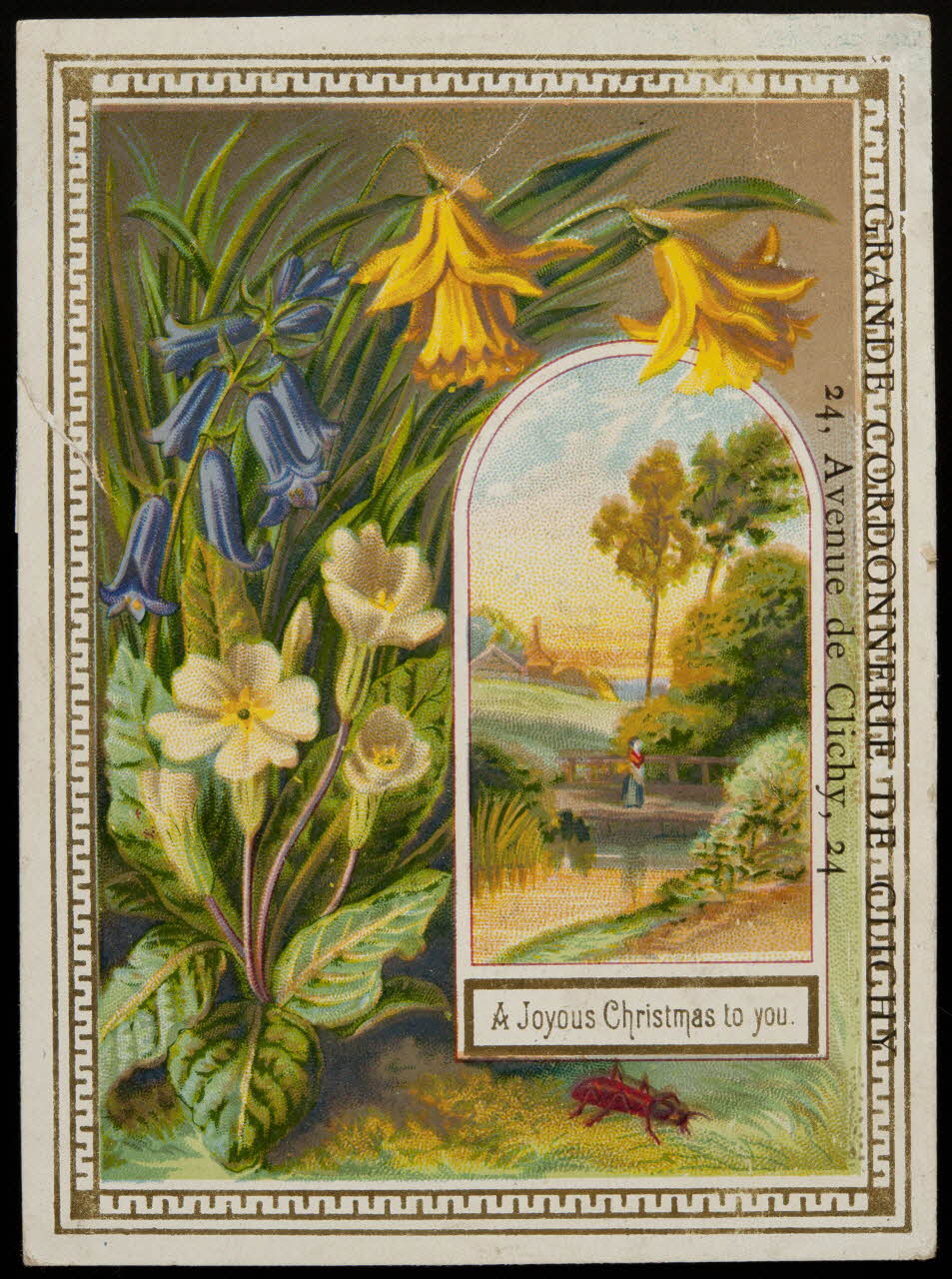 carte réclame chromo Paris 1875 1996.40.820.1 Photo