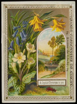 carte réclame chromo Paris 1875 1996.40.820.1  Photo