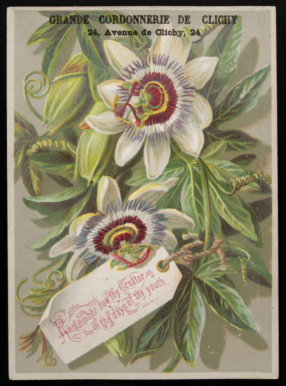 carte réclame chromo Paris 1900 1996.40.855.1 Photo