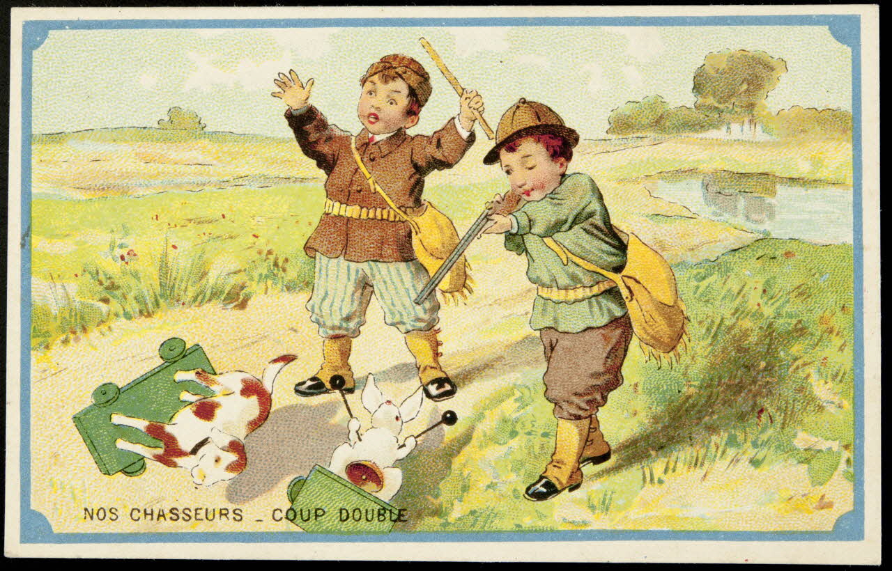 Laas Henri, Pécaud E. carte réclame chromo Paris 1900-1905 1996.40.981.1 Photo