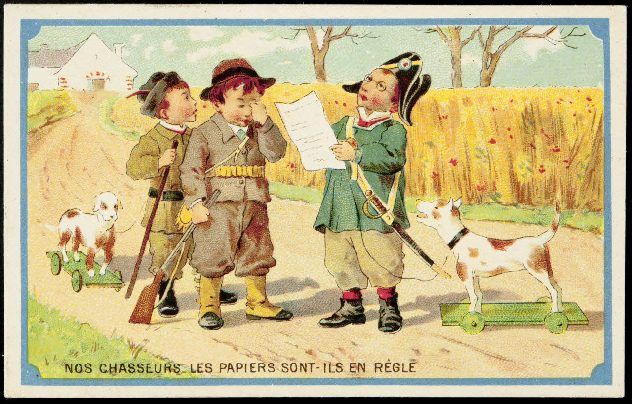 Laas Henri, Pécaud E. carte réclame chromo Paris 1900-1905 1996.40.981.10 Photo