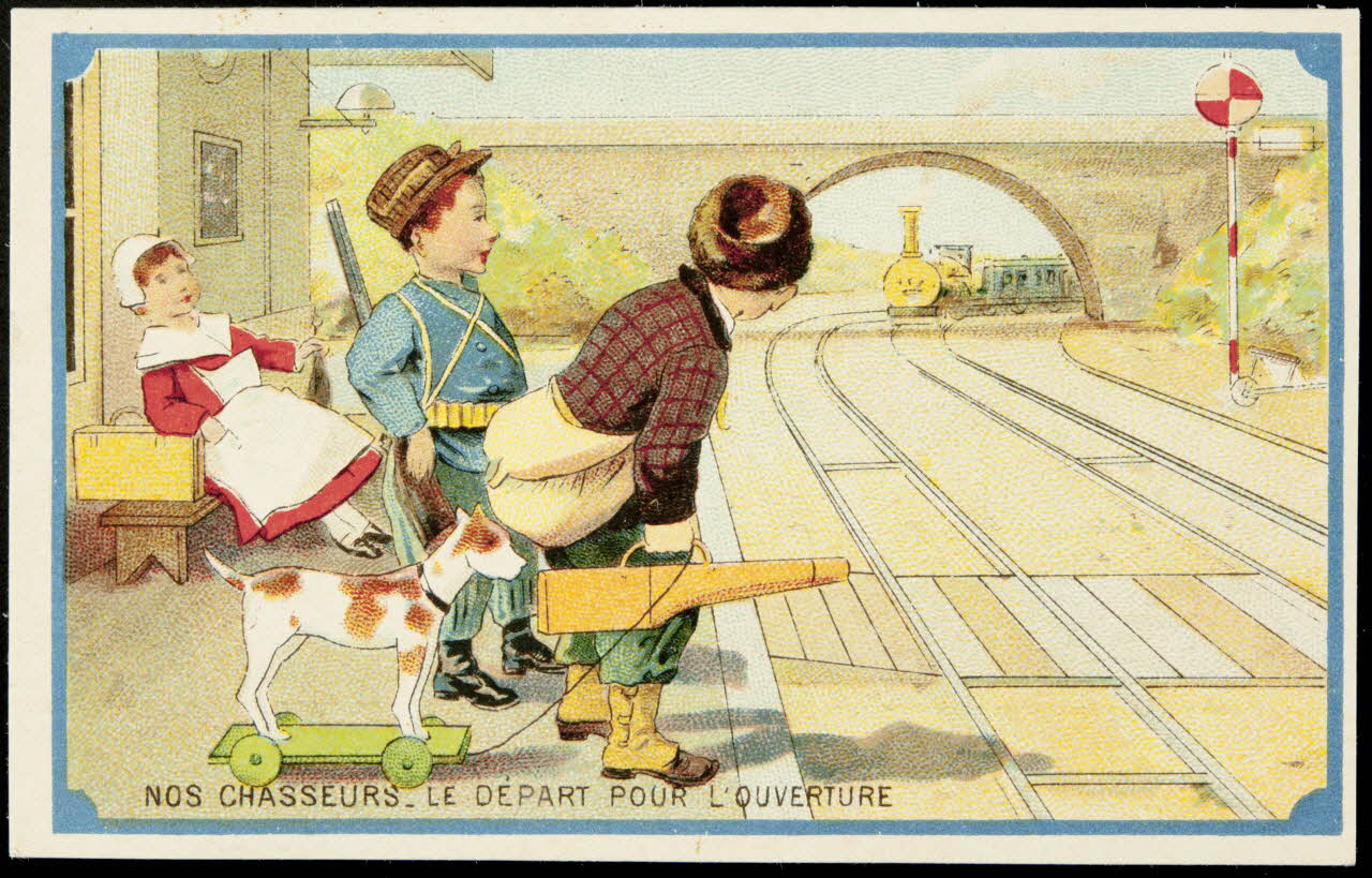 Laas Henri, Pécaud E. carte réclame chromo Paris 1900-1905 1996.40.981.9 Photo