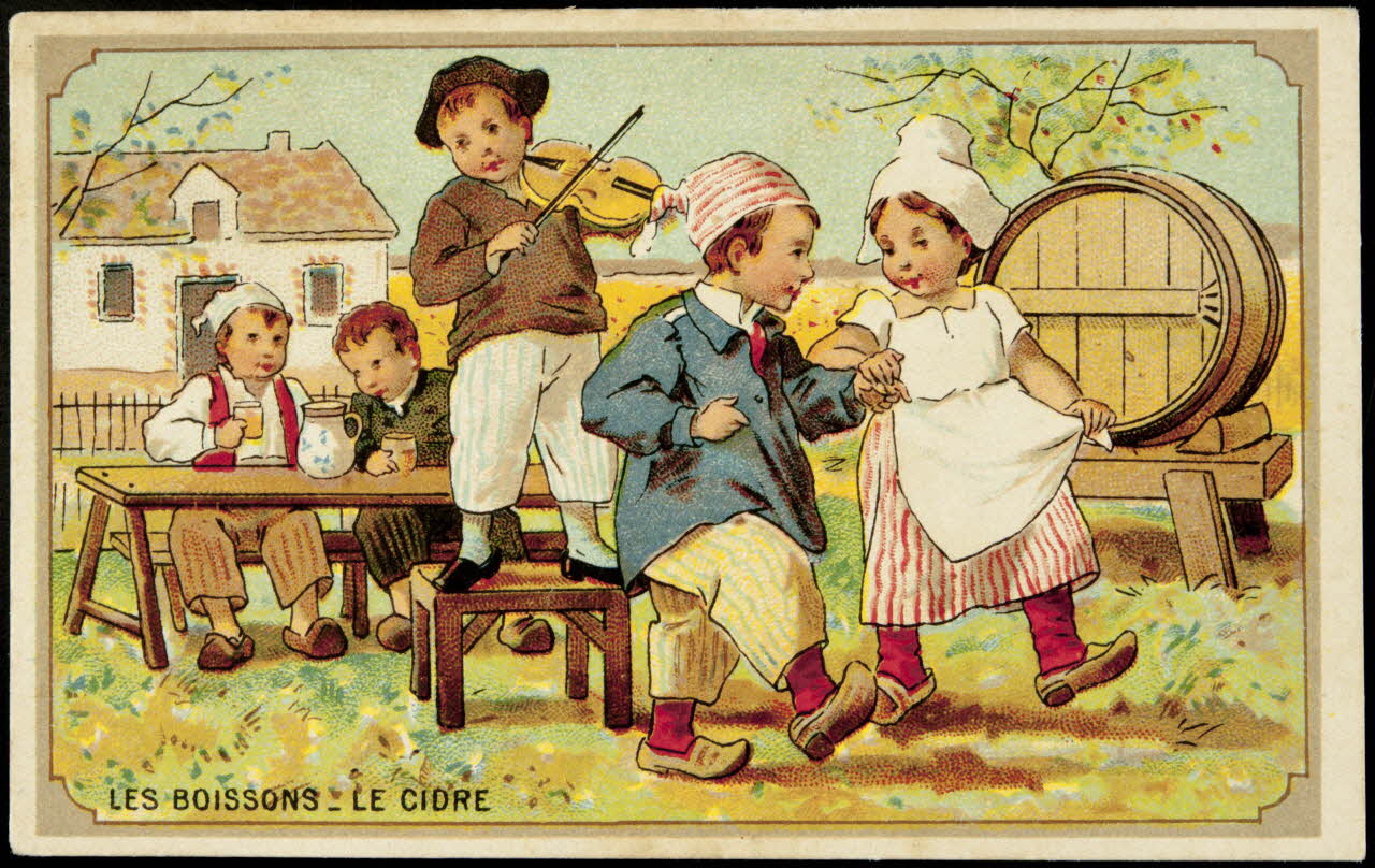 Imprimerie H. Laas carte réclame chromo Paris 1900-1905 1996.40.982.1 Photo