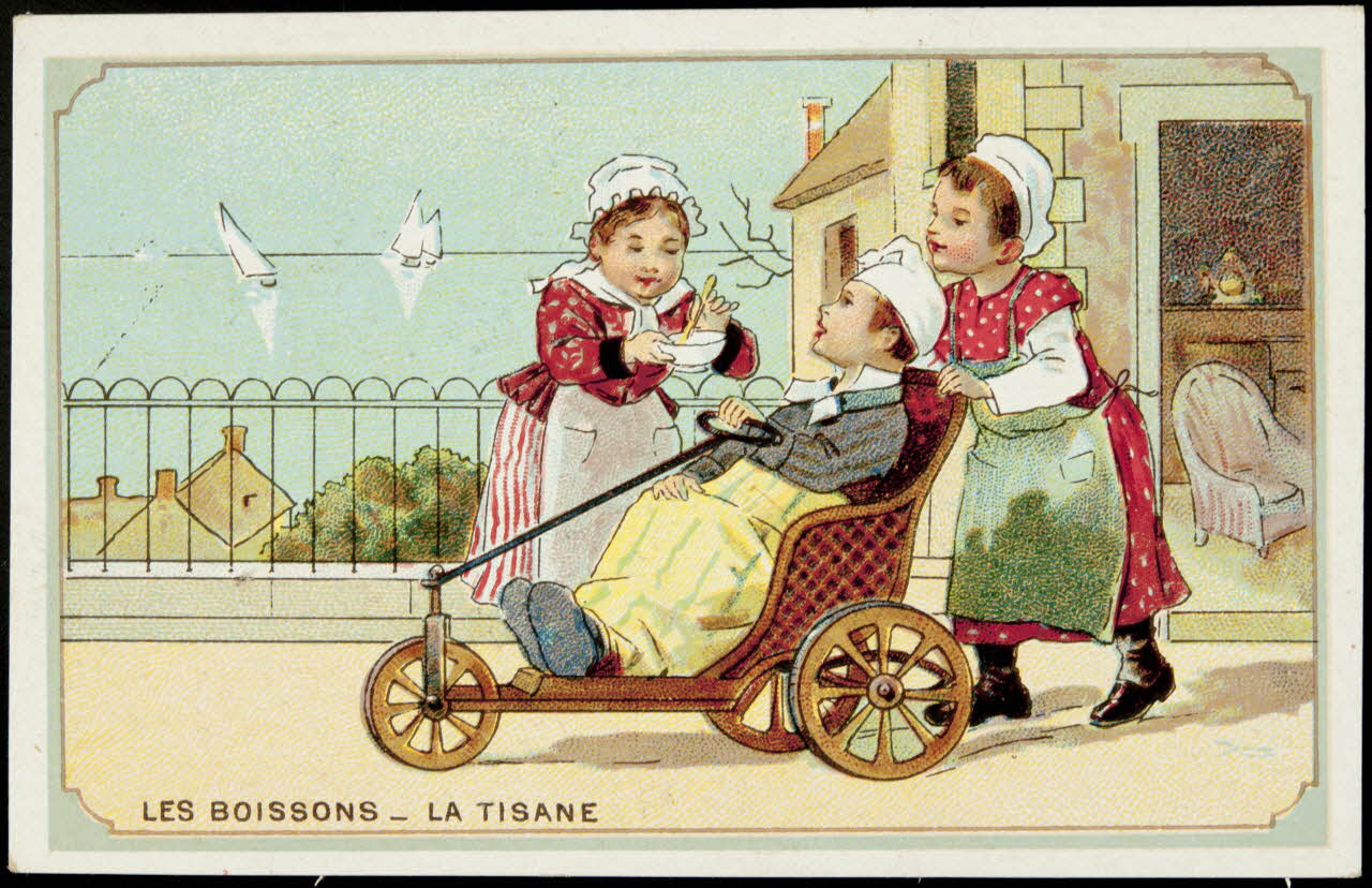 Laas Henri, Pécaud E. carte réclame chromo Paris 1900-1905 1996.40.982.4 Photo