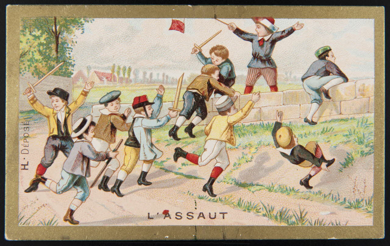 Imprimerie H. Laas carte réclame chromo Paris 1878-1905 1996.40.987.1 Photo