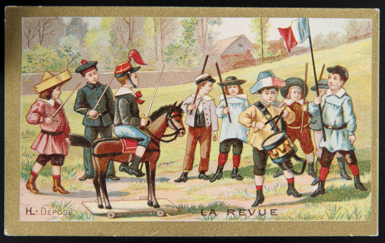 Imprimerie H. Laas carte réclame chromo Paris 1878-1905 1996.40.987.2 Photo