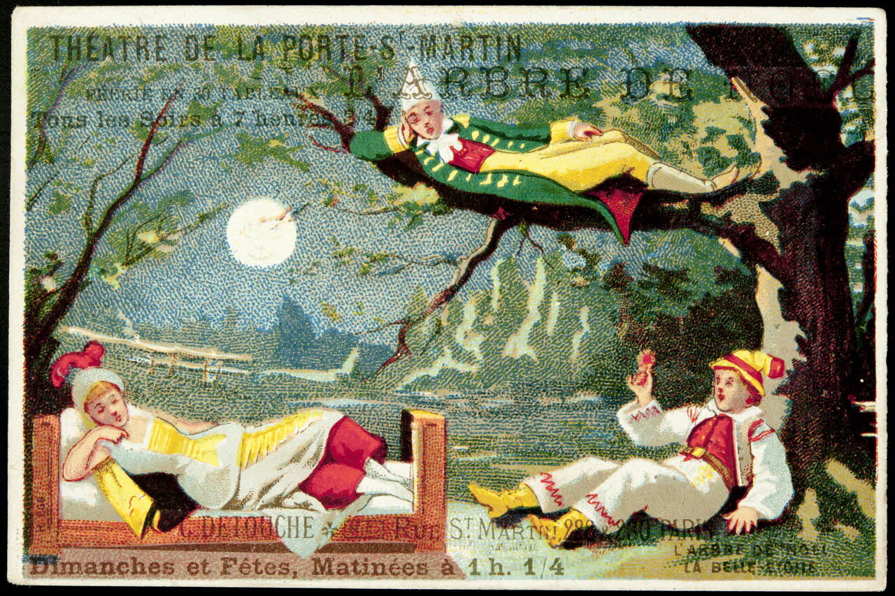 Imprimerie H. Laas carte réclame chromo Paris 1878-1905 1996.40.990.1 Photo