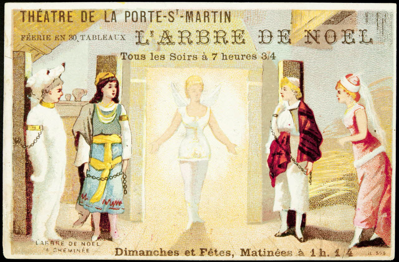 Imprimerie H. Laas carte réclame chromo Paris 1878-1900 1996.40.990.2 Photo
