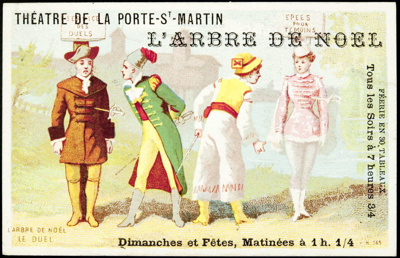 Imprimerie H. Laas carte réclame chromo Paris 1878-1900 1996.40.990.3 Photo