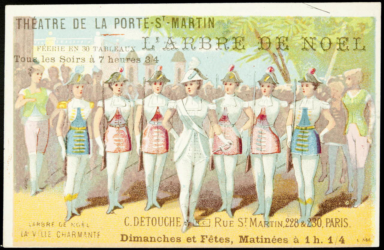Imprimerie H. Laas carte réclame chromo Paris 1878-1905 1996.40.990.8 Photo