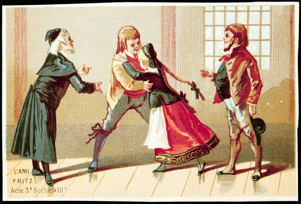 Imprimerie H. Laas carte réclame chromo Paris 1878-1905 1996.40.991.8 Photo