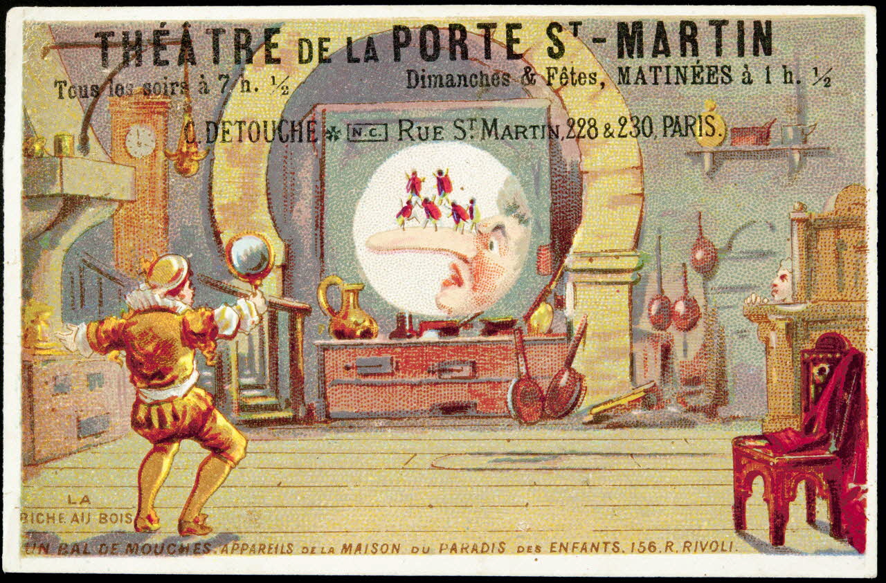 Imprimerie H. Laas carte réclame chromo Paris 1878-1905 1996.40.992.1 Photo