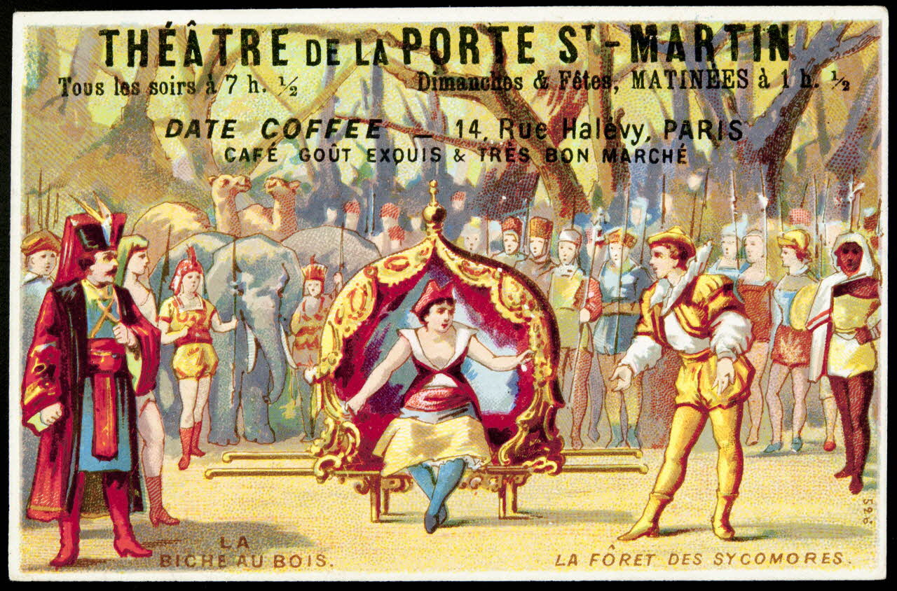 Imprimerie H. Laas carte réclame chromo Paris 1878-1905 1996.40.992.4 Photo