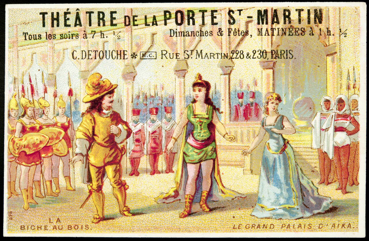 Imprimerie H. Laas carte réclame chromo Paris 1878-1905 1996.40.992.5 Photo