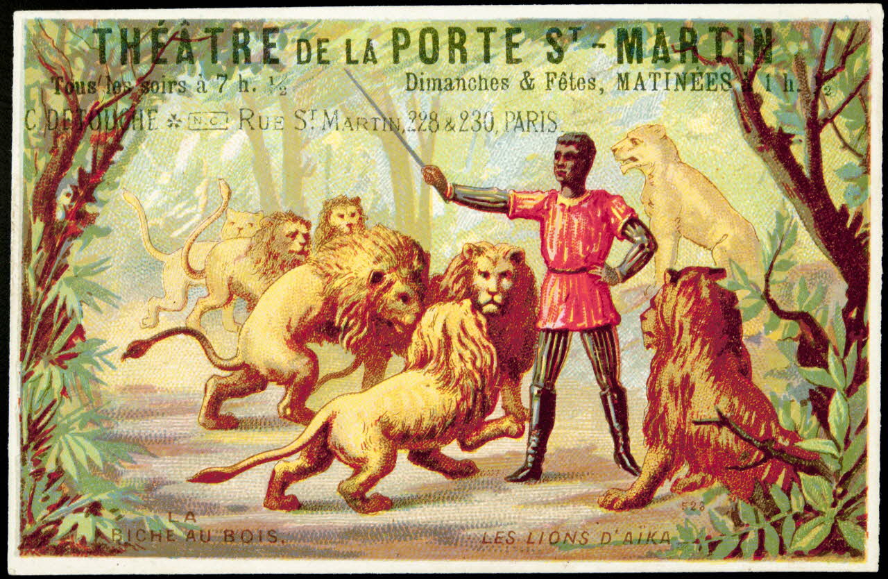 Imprimerie H. Laas carte réclame chromo Paris 1878-1905 1996.40.992.6 Photo