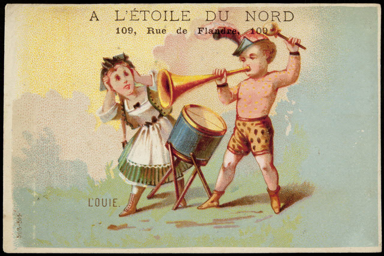 Pap. Elie carte réclame chromo Paris 1878-1905 1996.40.996.2 Photo