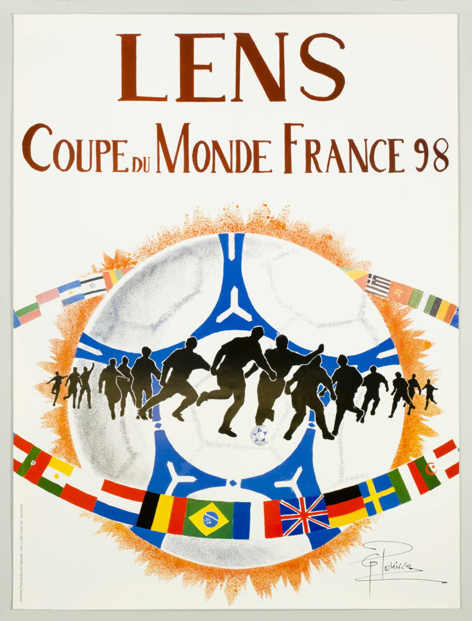Georges Pokker affiche LENS  COUPE DU MONDE FRANCE 98 1998 1998.78.10 Photo