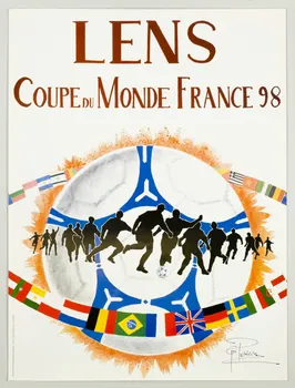Georges Pokker affiche LENS  COUPE DU MONDE FRANCE 98 1998 1998.78.10  Photo