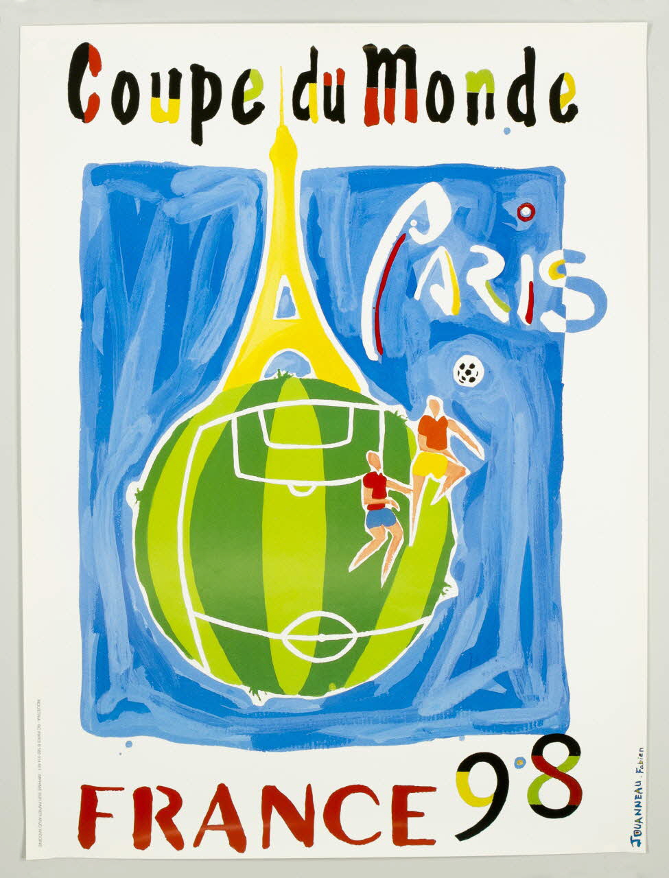 Fabien Jouanneau affiche Coupe du Monde  PARIS  FRANCE 98 1998 1998.78.6 Photo