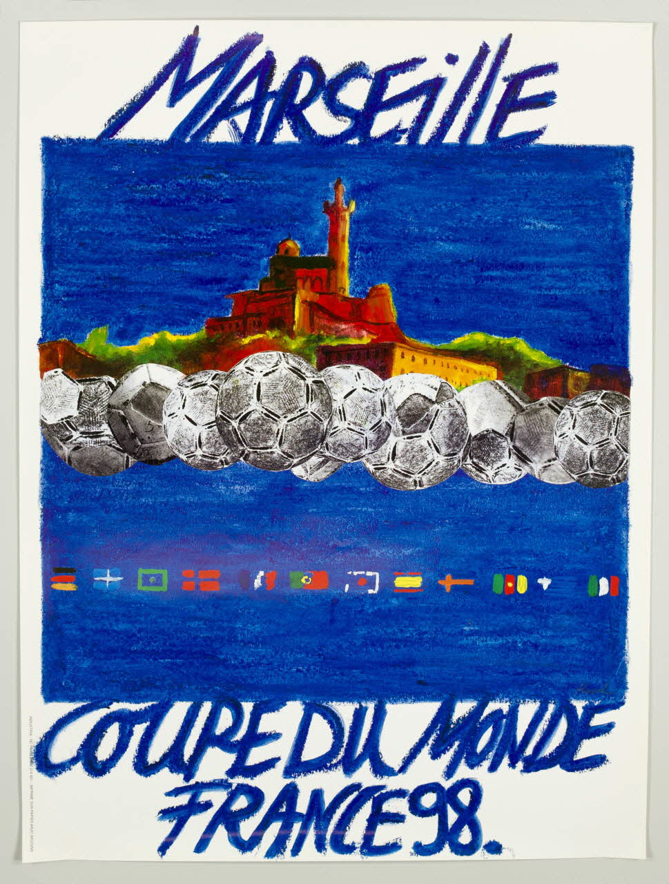 Marta Rueda affiche MARSEILLE  COUPE DU MONDE  FRANCE 98 1998 1998.78.8  Photo