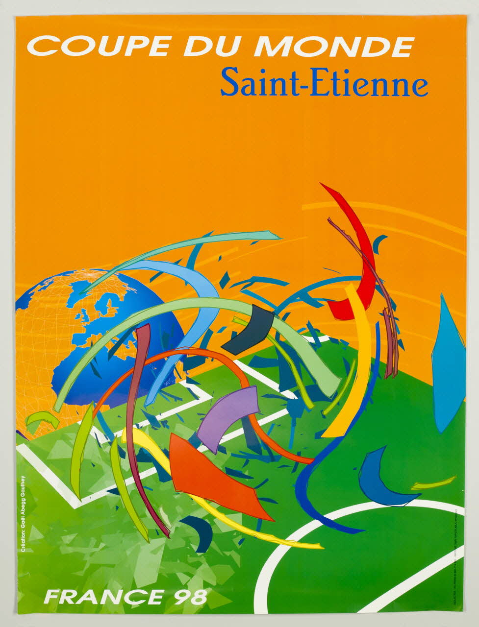 GaëL Abegg Gauthey affiche COUPE DU MONDE  Saint-Etienne  FRANCE 98 1998 1998.78.9 Photo