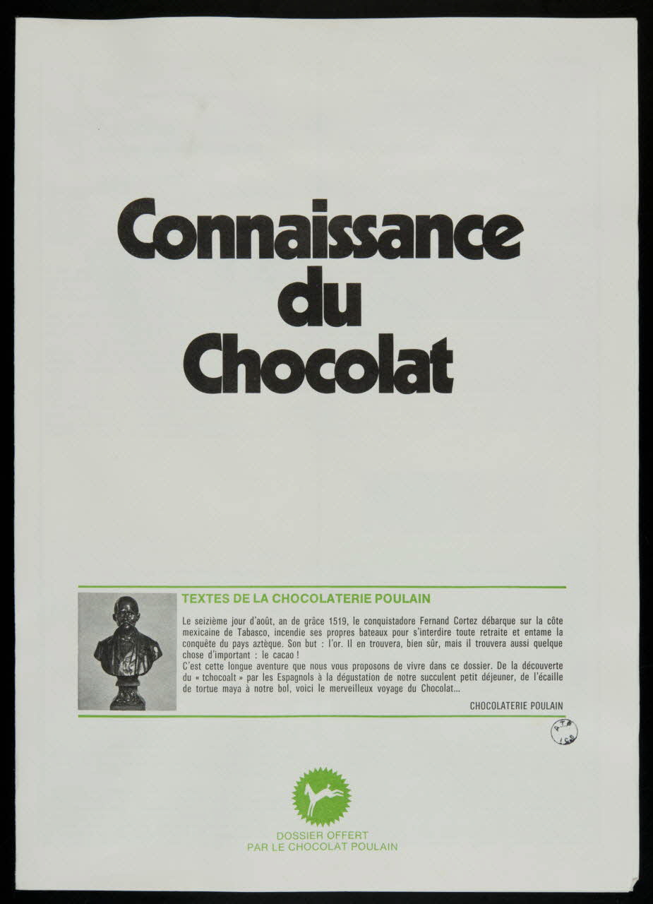 album Connaissance  du  Chocolat France 1976 2007.46.226 Photo