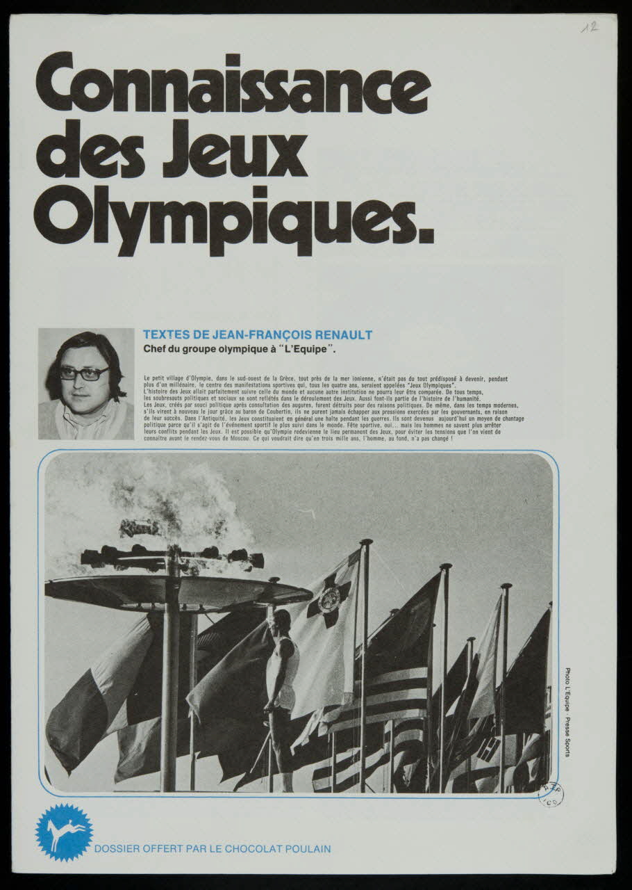album Connaissance  des Jeux  Olympiques. France 1980 2007.46.240 Photo