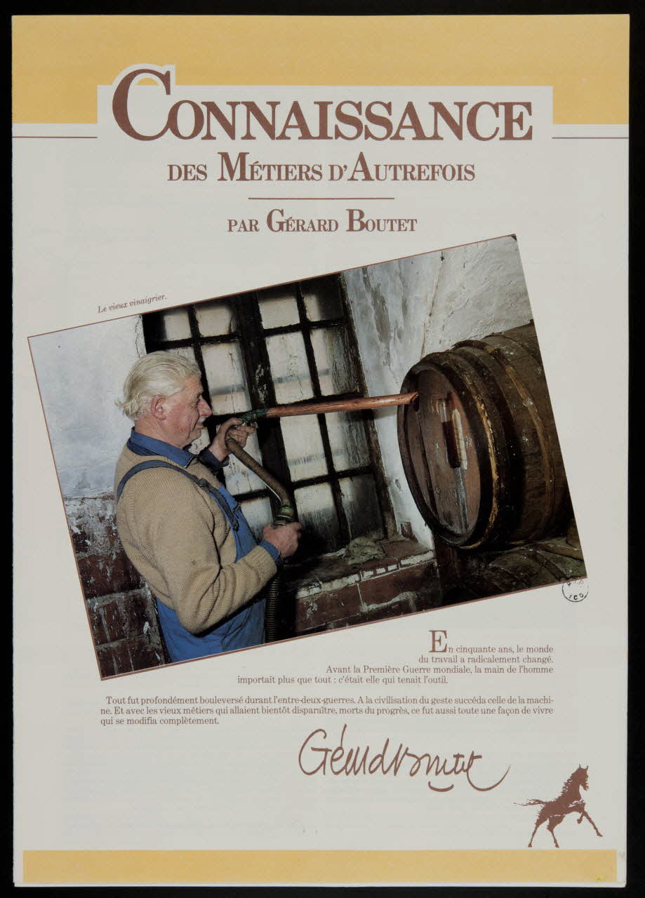 album CONNAISSANCE  DES METIERS D'AUTREFOIS France 1988 2007.46.264 Photo