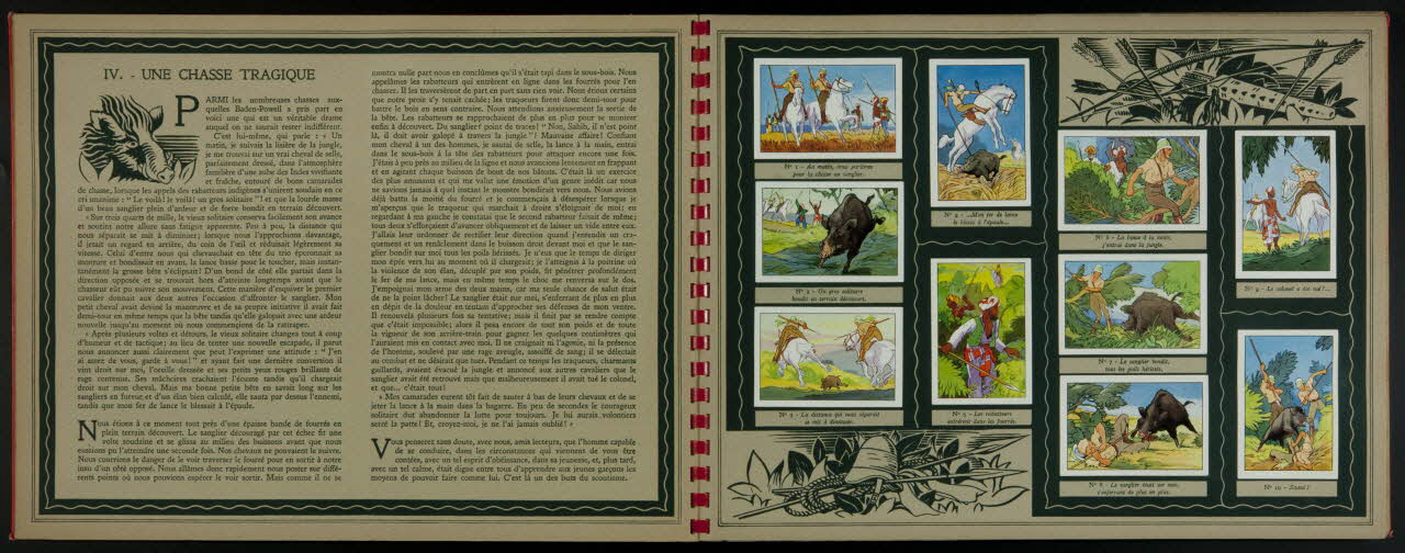 album LA VIE  fière et  joyeuse des  SCOUTS  EDITE PAR LE  CHOCOLAT SUCHARD France 1952 2007.46.317 Photo