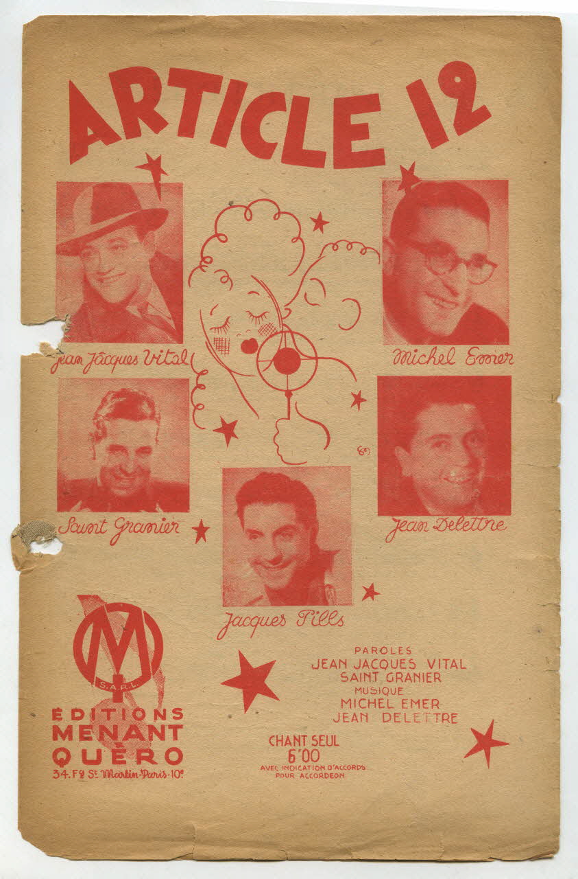 chanson petit format 1965.121.100 Photo