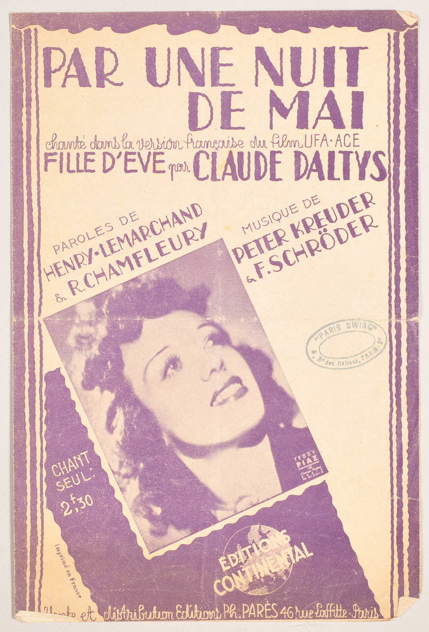 chanson petit format 1965.121.111 Photo