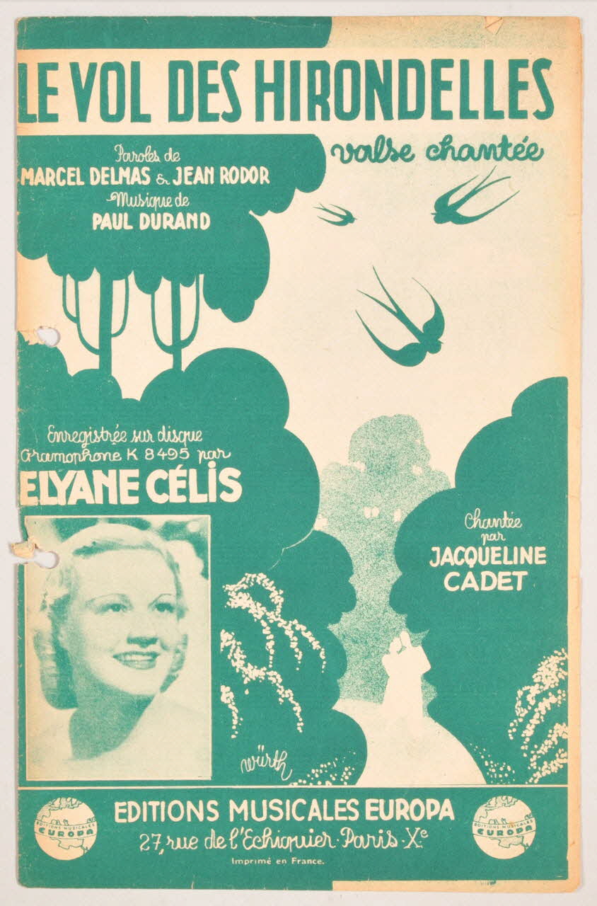 chanson petit format 1965.121.129 Photo